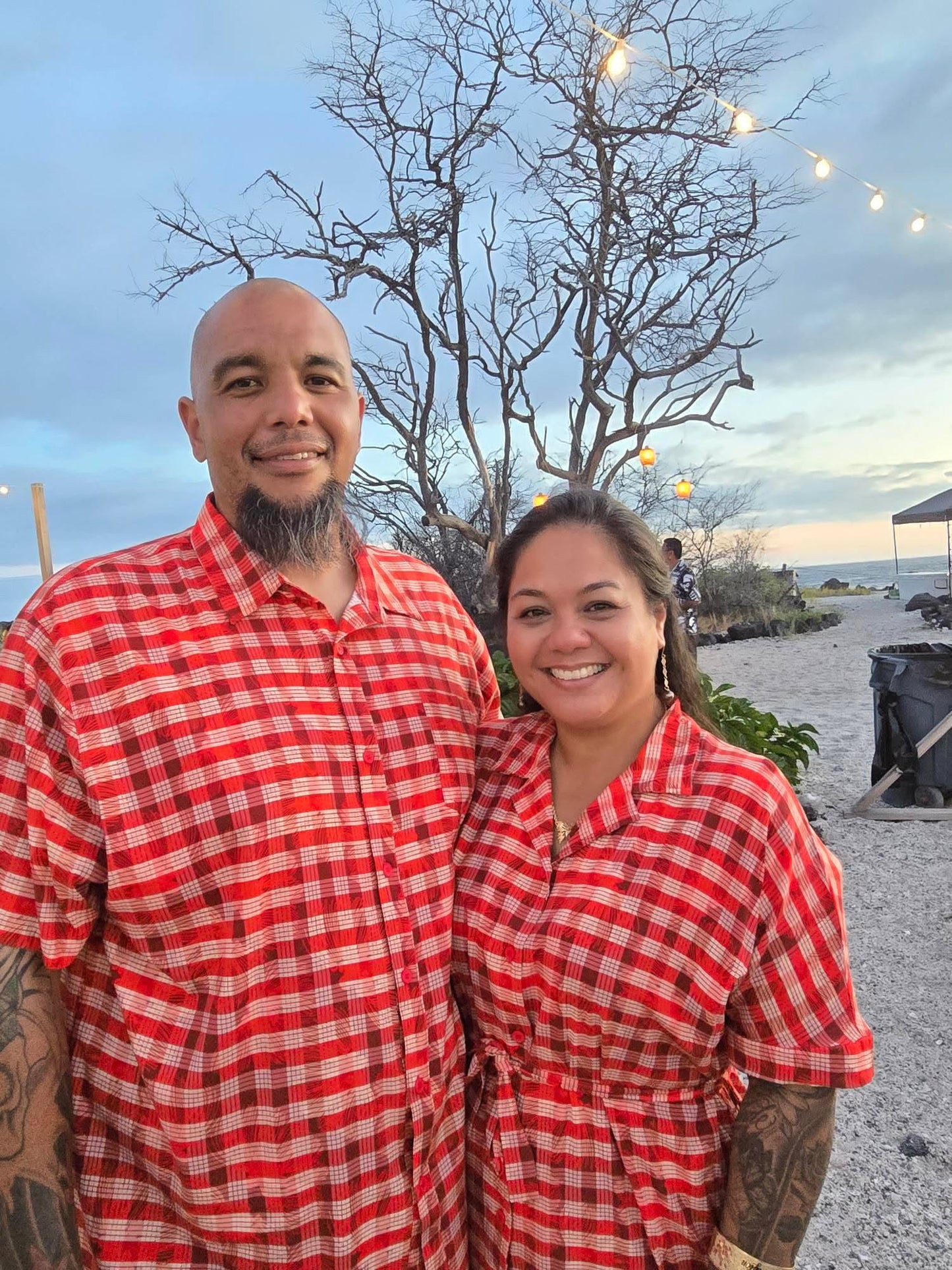 Adult Aloha Shirt- Lehua X Palaka