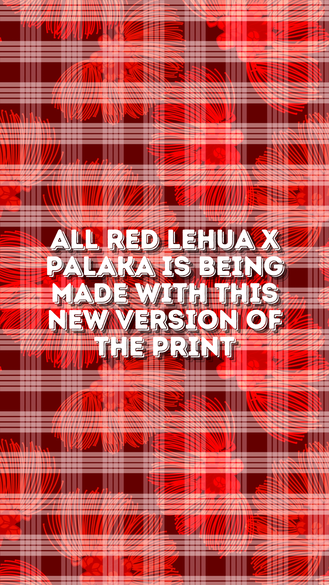 Adult Aloha Shirt- Lehua X Palaka