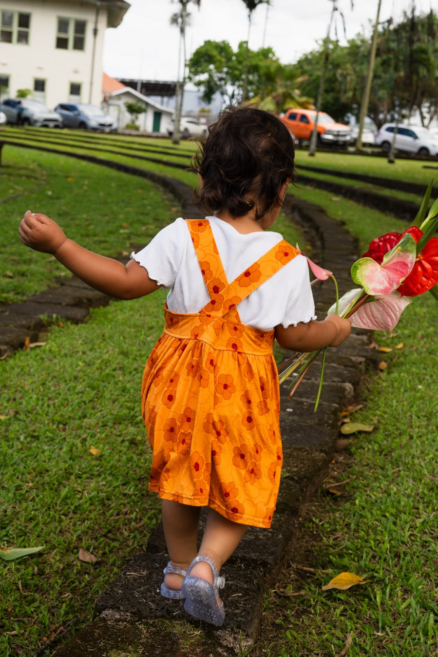 Hibiscus Heaven Keiki Overall Dress