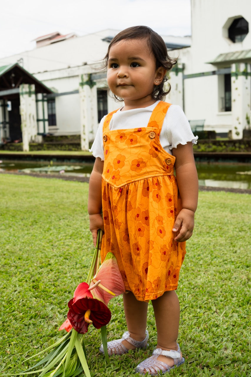 Hibiscus Heaven Keiki Overall Dress