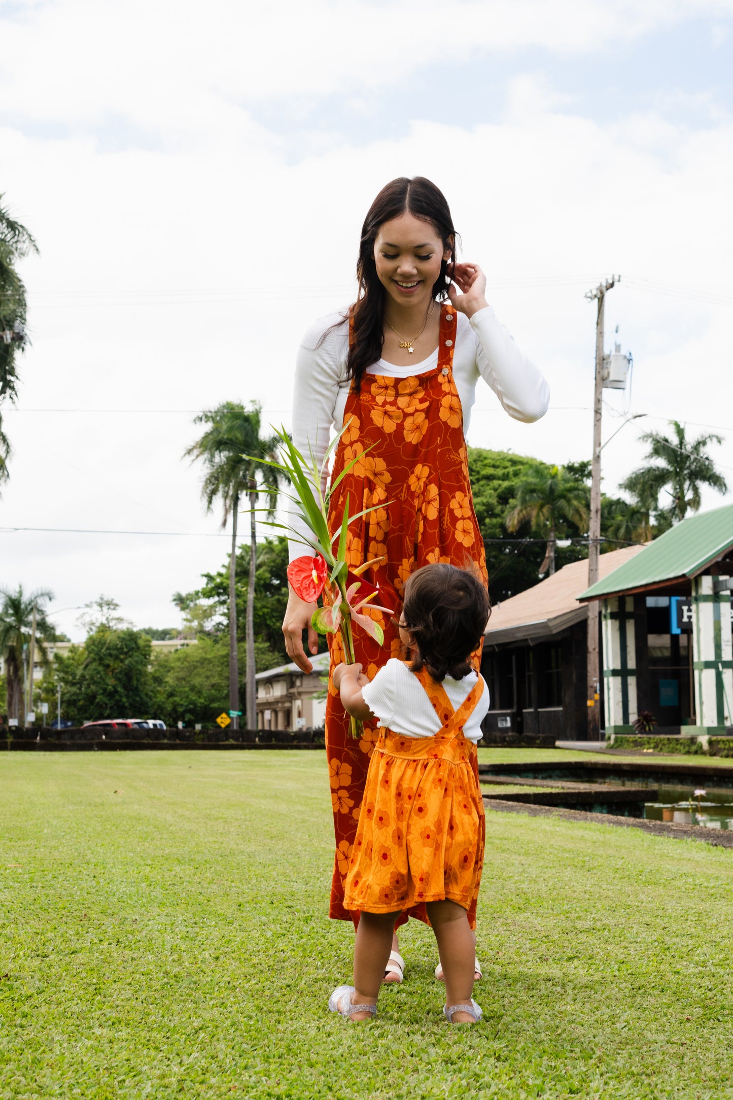 Hibiscus Heaven Keiki Overall Dress