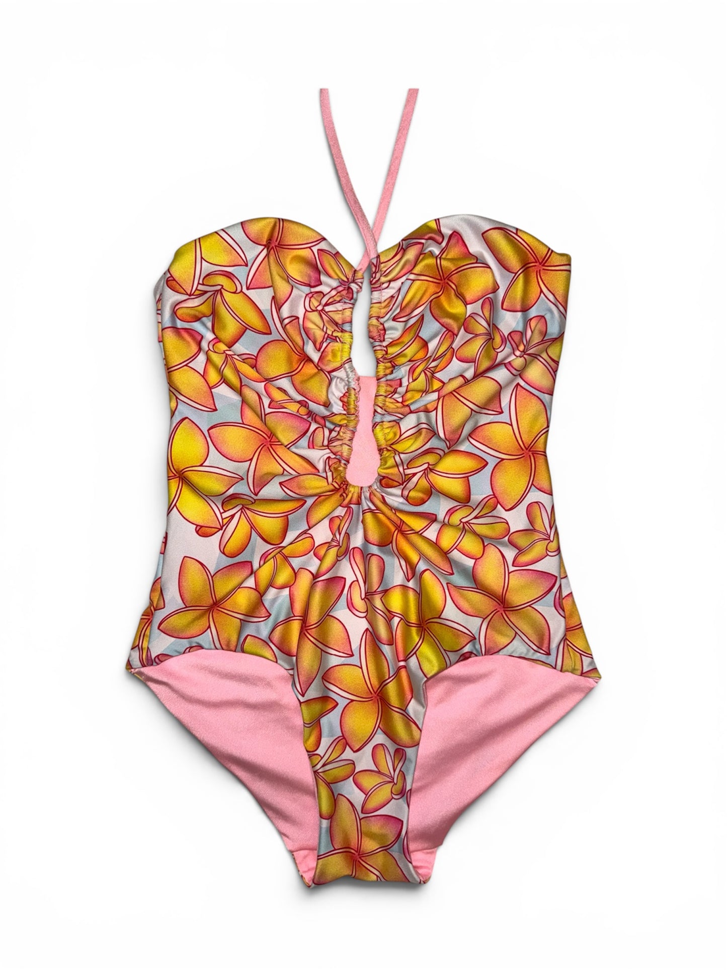 Plumeria Princess Multi-Way Plunge One Piece - XL