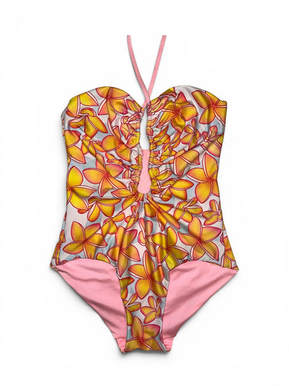 Plumeria Princess Multi-Way Plunge One Piece - XL
