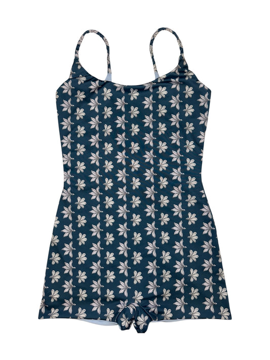 Blue Naupaka Scoop Back Playsuit - L