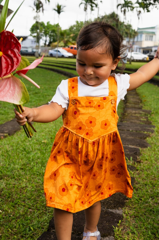 Hibiscus Heaven Keiki Overall Dress