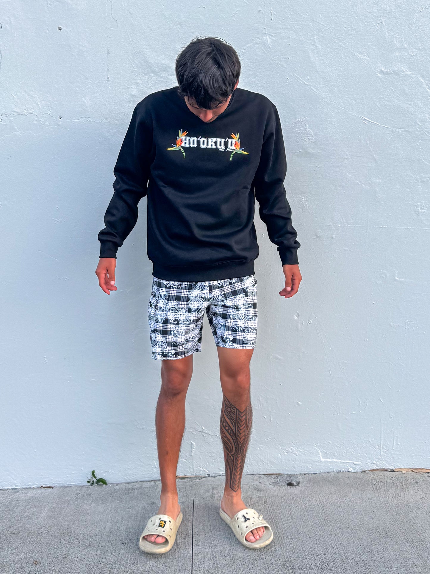 Black Lehua X Palaka Board Shorts