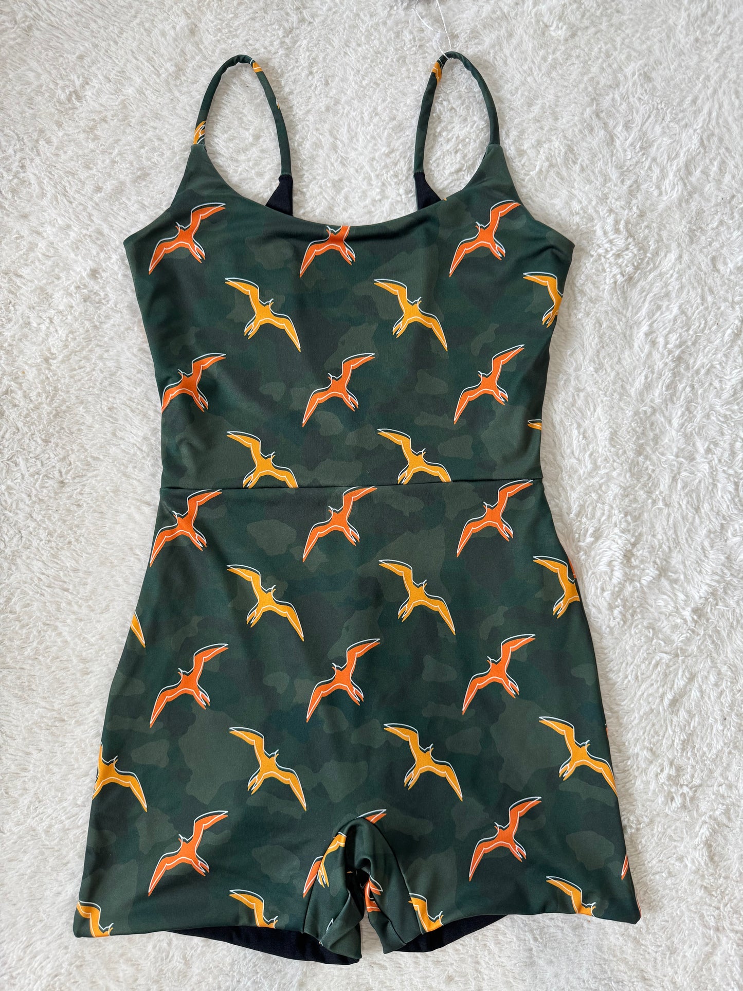 Iwa on Camo Scoop Back Playsuit - L