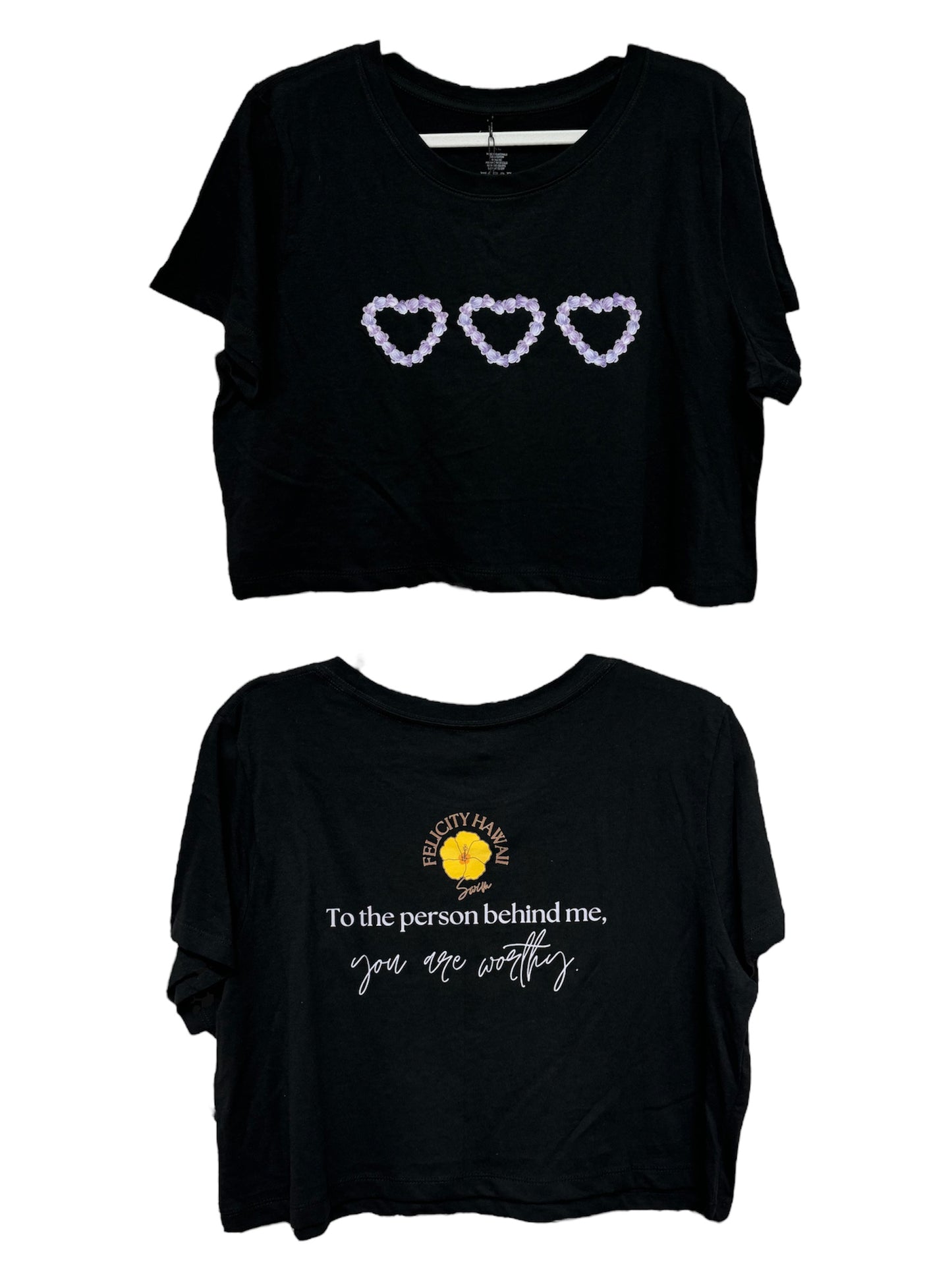 Positive Affirmation Boxy Crop Tops