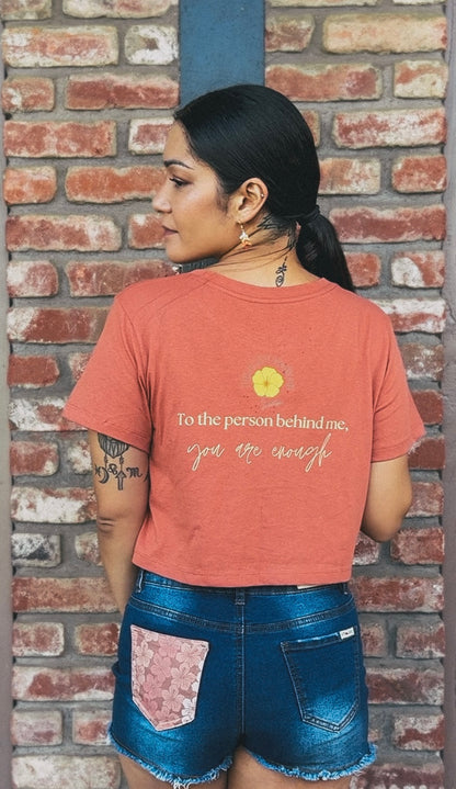 Positive Affirmation Boxy Crop Tops