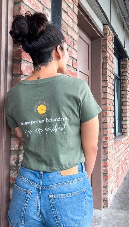 Positive Affirmation Boxy Crop Tops