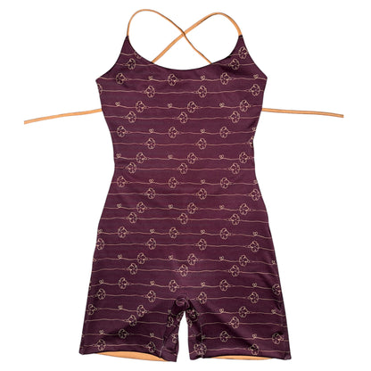Puakenikeni Heart Chains Tie Back Playsuit - L