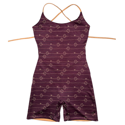 Puakenikeni Heart Chains Tie Back Playsuit - L
