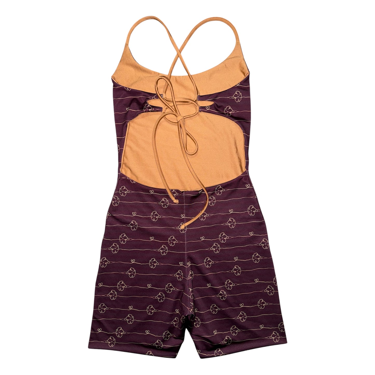 Puakenikeni Heart Chains Tie Back Playsuit - L